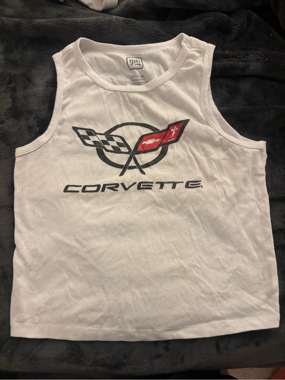 Corvette White Tank Top